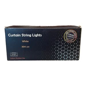 Curtain String Lights 304 LED  Cool White